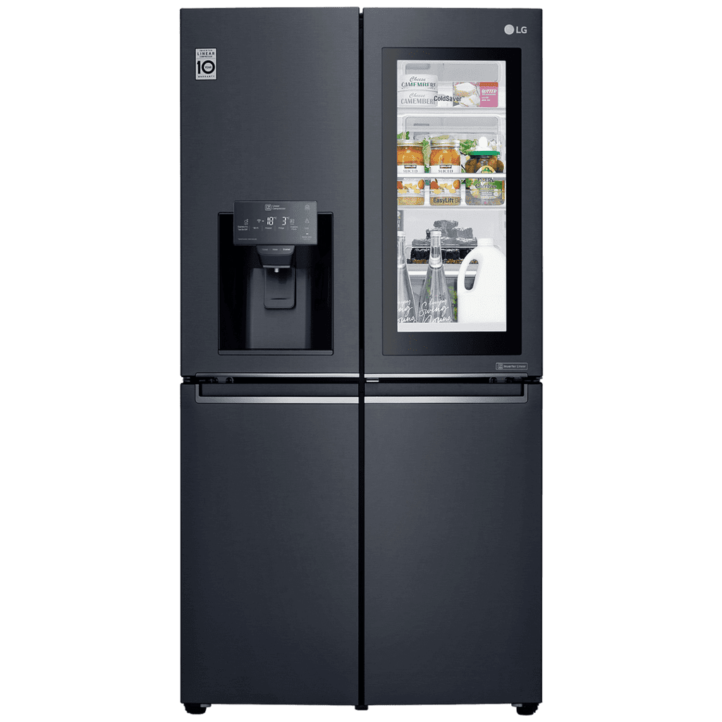 LG 889 Litres 2 Star Frost Free Inverter Linear French Door Refrigerator  (InstaView Door-in-Door, GR-X31FMQHL, Matt Black) – My Power Appliance